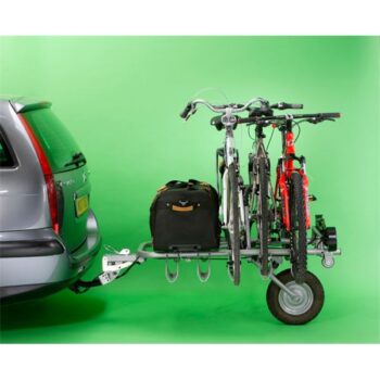 Porta-bicicletas Mottez de roda única com bola de reboque para 5 bicicletas